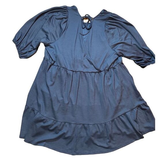 Torrid At The Knee Slub Rib Voluminous Dress Sz 5X lavender - Picture 9 of 14